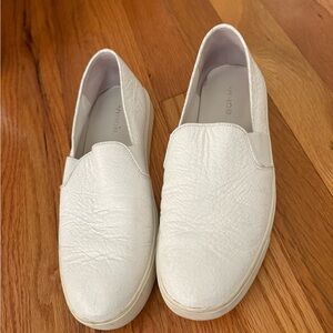 Vince White Slip-On Shoes
